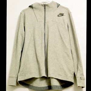 Gray Nike Full-Zip Hoodie